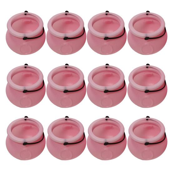 12 шт. ведерок для конфет на Хэллоуин, черный пластиковый котел для ведьмы, чайник, держатель для подарков на Хэллоуин для вечеринок, украшения для домашнего праздника