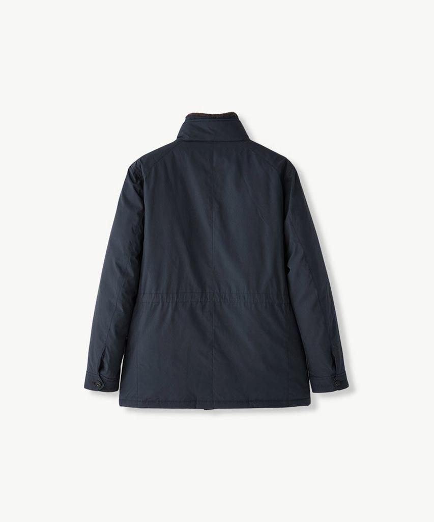 STCO Diems Fur Collar Coat Jumper Navy (Classic Fit)_Djpud02Csn