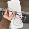8191 Anti-Blue Glasses Women'S Polygonal Irregular Frame Can Be Equipped With Degree Myopia Glasses