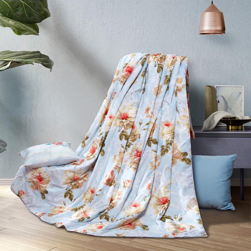 Летнее одеяло Fuanna из тусса-шелка с эффектом прохлады и принтом