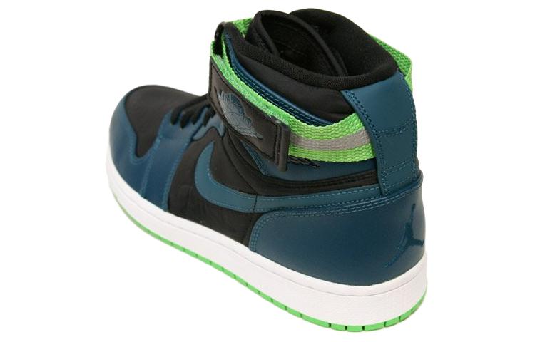 Jordan 1 Высокий ремешок Черный Бирюзовый 342132-013