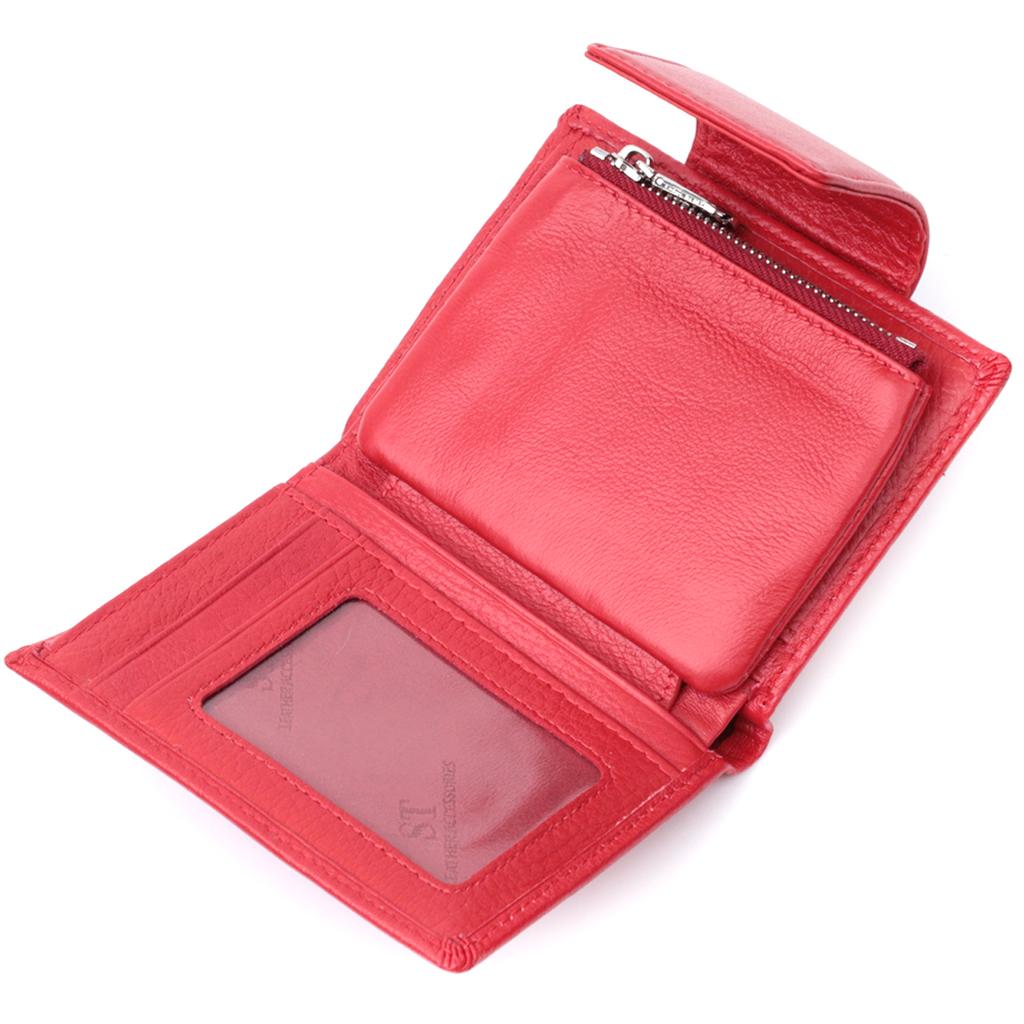 Women's Vertical Wallet Made of Genuine Leather ST Leather 22704 Red