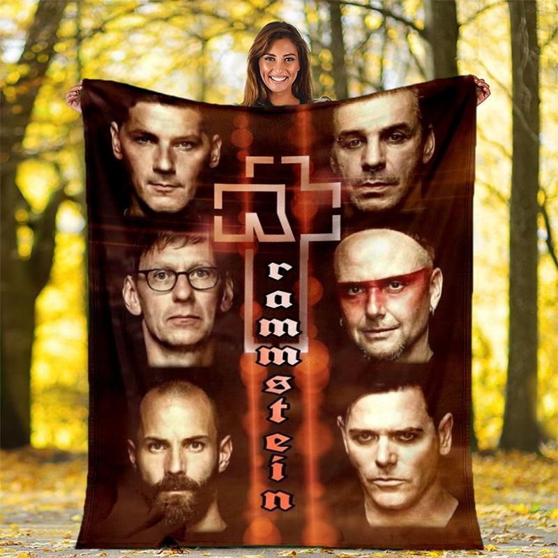 Till Lindemann, lead singer of the German heavy metal rock band Rammstein, blanket for warmth, home decoration for siesta, flannel blanket Y7