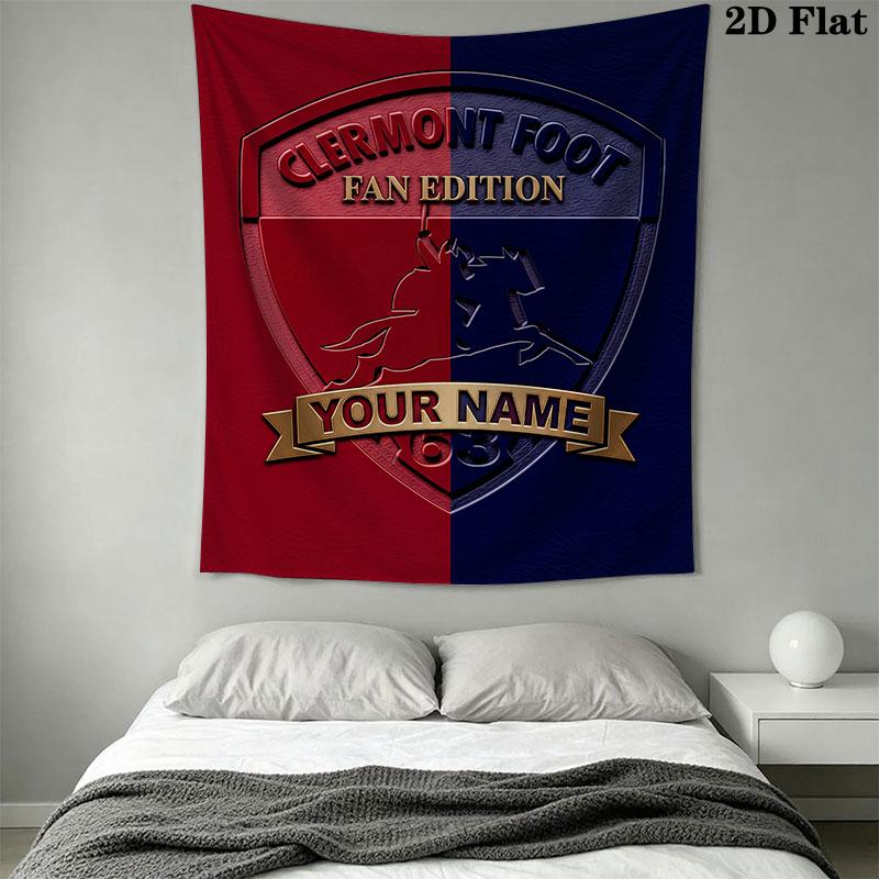 Custom Clermont Foot Wall Hanging Printed Fabric Blanket Decorative Tapestries for Bedroom Living Room Home Decor