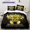 Dortmund Pattern Bedding Home Decoration Birthday Gift (1 * duvet cover + 2 * pillowcase, without core)