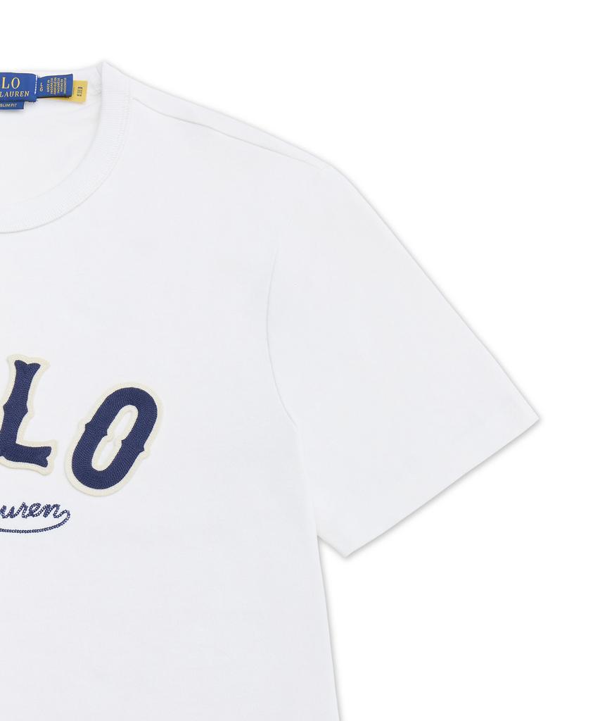 POLO RALPH LAUREN Футболка Western Logo Custom Slim Fit - Белая