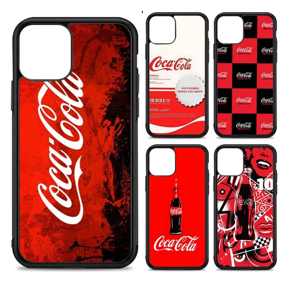 Бренд C-Coca Логотип C-Cola Чехол для телефона для Iphone 11 12 13 14 15 Pro Max 17 16 Plus Жесткий PC+TPU Задняя крышка