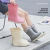 Women's Mid-Tube Lightweight Waterproof Rain Boots - European & American Fashion