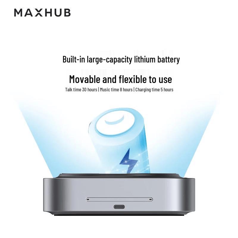 MAXHUB BM31 Беспроводной Bluetooth всенаправленный микрофон-спикер для видеоконференций (Китайская версия)