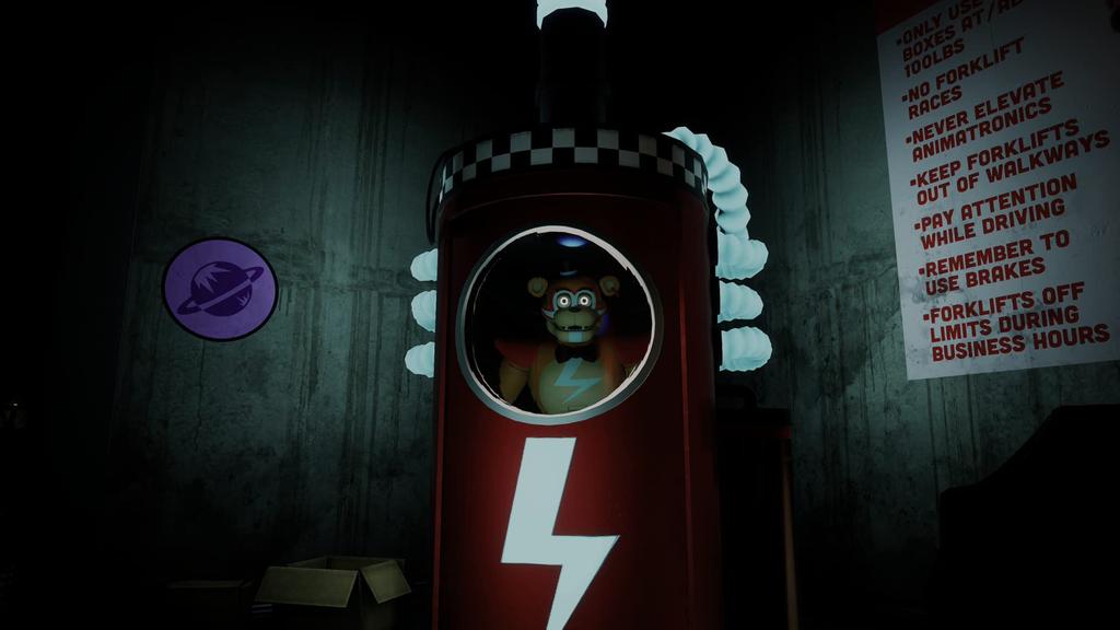 Five Nights at Security Breach PS4 постоянный Мега оригинальный Фредди - (Включает бонусную наклейку «Пиццерия Фредди Фазбеара»)