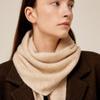 Saint Luxure 100% Cashmere Triangle Petite Muffler Cream Beige