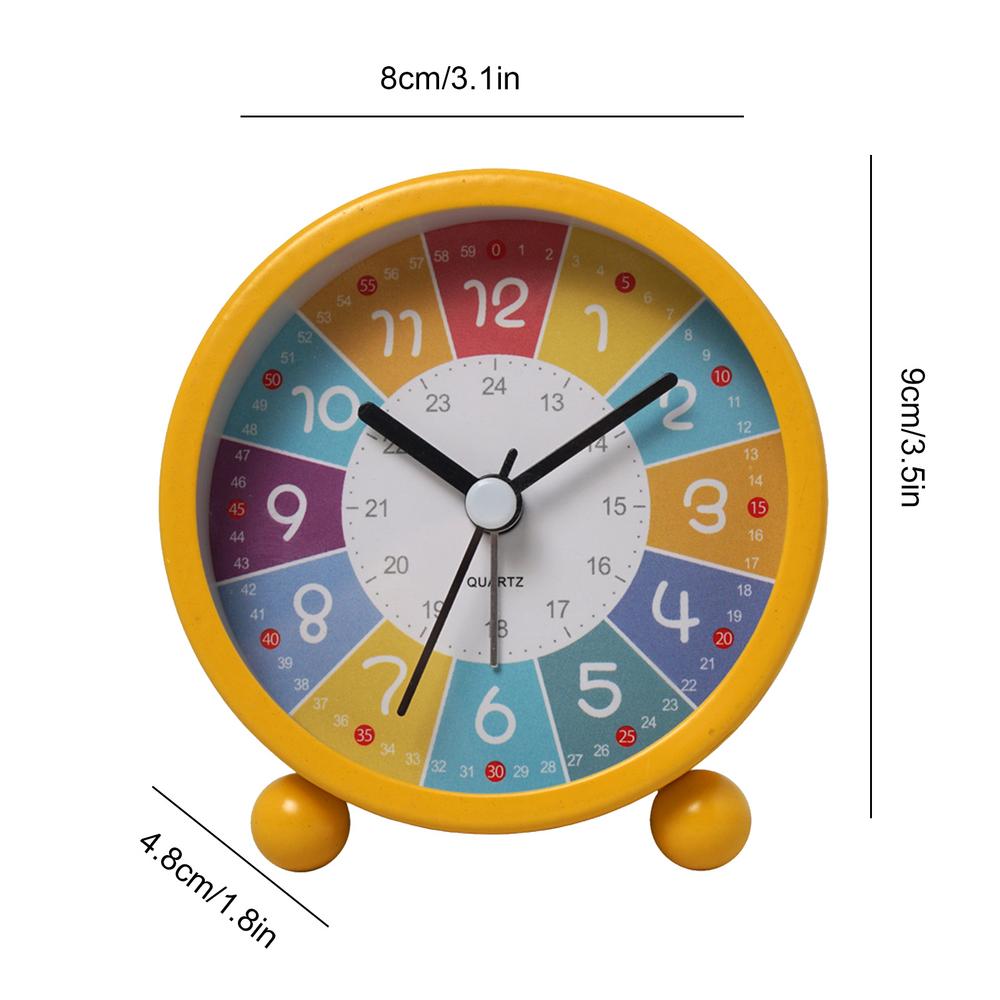 Обучающие часы с бесшумным механизмом, аналоговый будильник, декор для комнаты/стены, будильник для детей, подростков, мальчиков, девочек