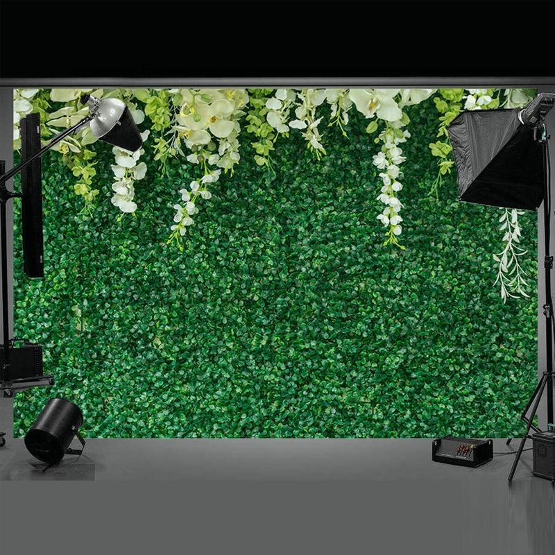 Зеленый лист фон занавес цветочный 3D свадьба день рождения фон реквизит