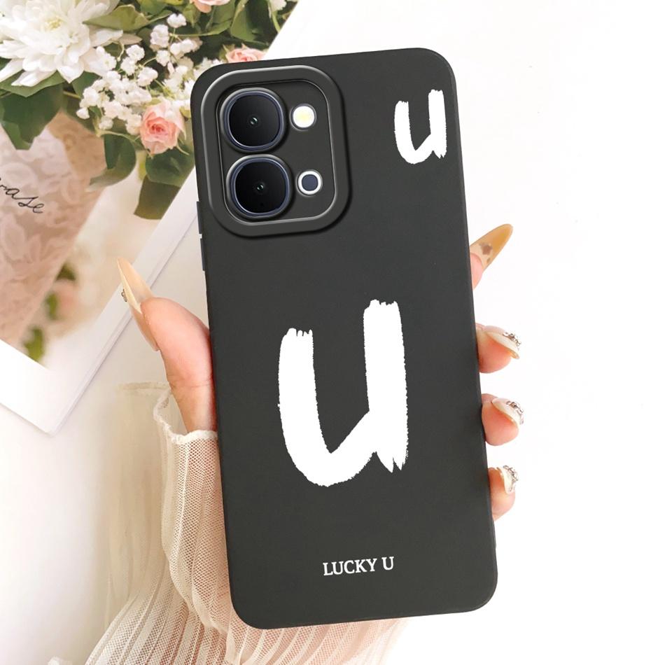 For Vivo Y31d Y51 Pro Y500i Lucky Initial Letter Phone Case For Vivo Y31D Y51Pro Y500i Soft Silicone Shockproof Cases Bumpers