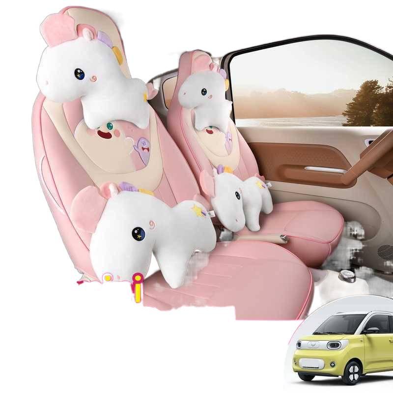 2024 Wuling Hongguang Miniev Third-Gen Macaron Car Seat Covers, Full Coverage for All Seasons