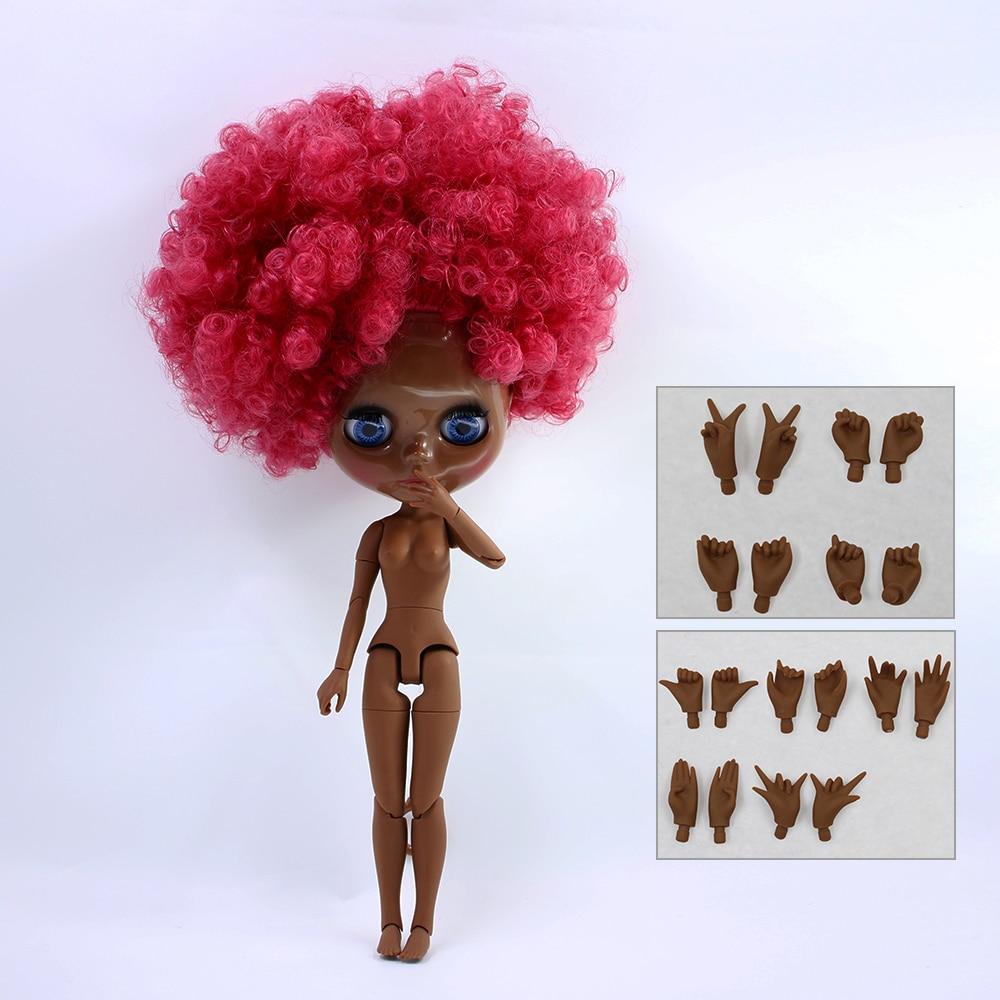 ICY DBS Blyth кукла 1/6 bjd игрушка шарнирное тело темная кожа афро волосы 30 см кукла аниме девушки