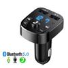 Car Charger Bluetooth 5.0 FM Transmitter Dual USB Fast Charger Handsfree Aux Audio MP3 Player Car Kit