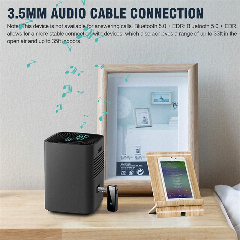 Bluetooth 5.0 аудио приемник передатчик Hansfree звонок 3.5 мм Aux разъем USB Dongle стерео музыкальный беспроводной адаптер для ТВ ПК автомобильный комплект