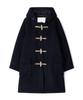 MONTGOMERY Womens Classic Fit Duffle Coat With Wooden - Navy