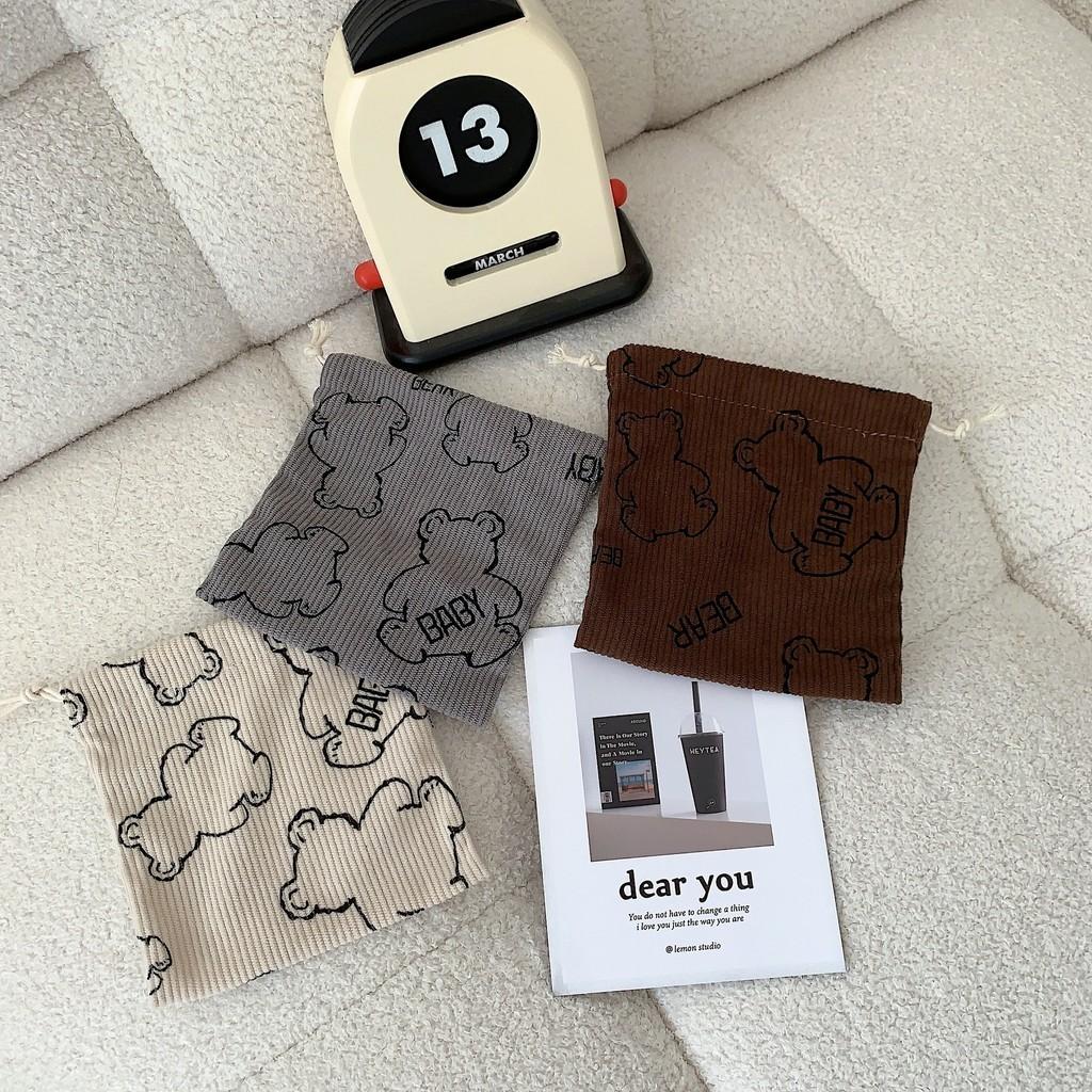 Милый и свежий бархатный мешок-органайзер для малыша, косметичка, маленькая сумка-тоут