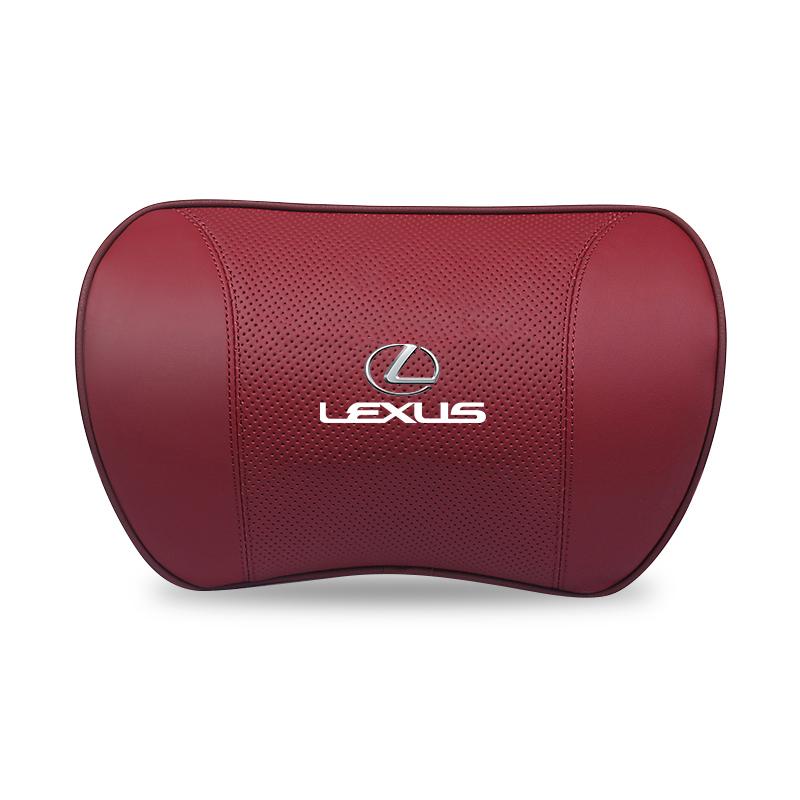 DJSZ3 High-end Leather Car Headrest Waist Pillow Accessories For Lexus F SPORT ES RX NX LS UX LM LX GX LC RZ IS CT GS RC HS SC TX LBX