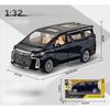 1/32 Toyota Alphard MPV Diecast Toy Car Model Vehicle Miniature Pull Back Sound & Light Doors Openable Collection Gift Boy A938