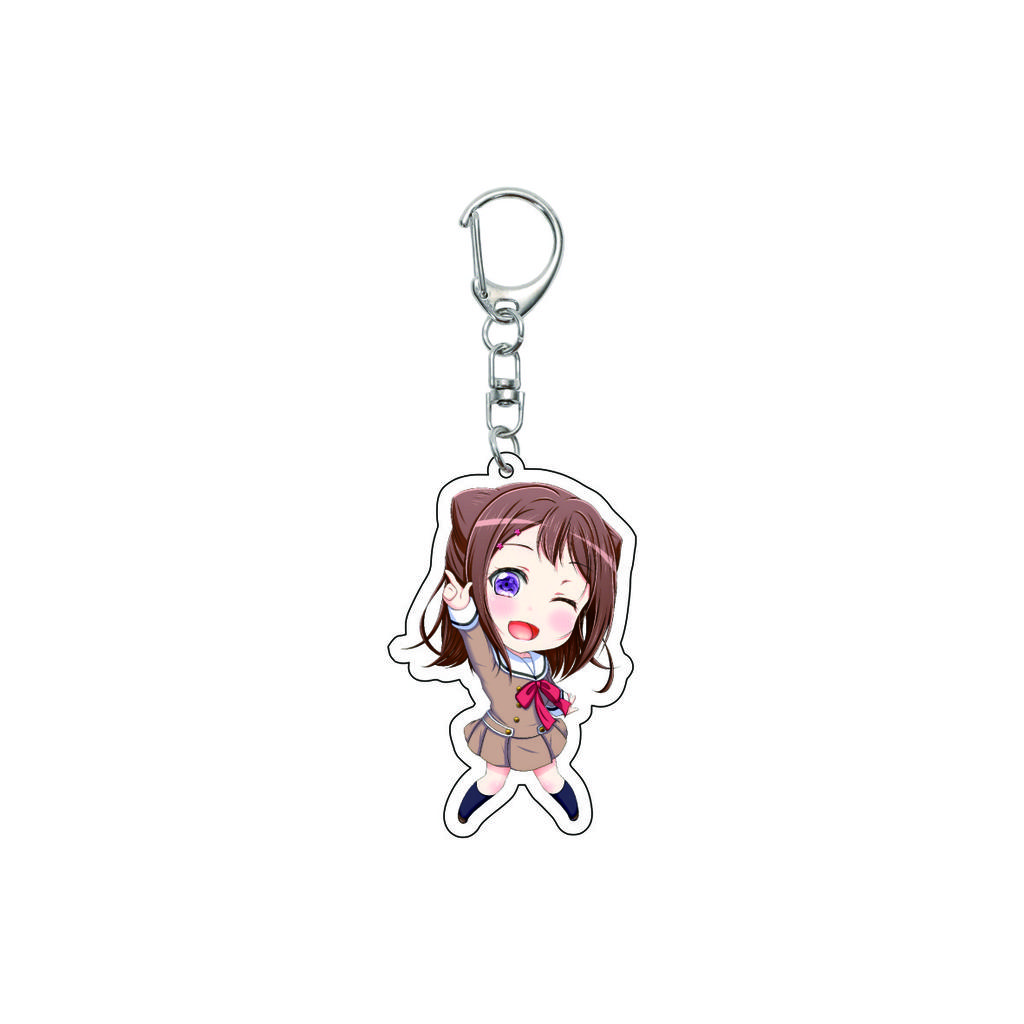 55MM Аниме banG Dream Брелок Тояма Касуми/Сая Ямабуки/Ханазоно Таэ Брелок Акриловая Модель Пластина Рождественские Подарки