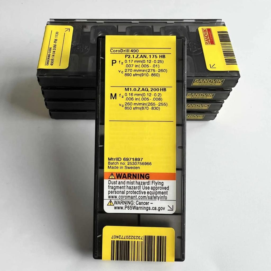 Original Sandvik / 490R-140420M-PM 1130 /Carbide CNC Blade 10 PCS
