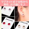 [Lebonarie] Magnetic Earrings with Rhinestones, No-Piercing Earrings, Multi-Color Stones (10 Pairs, Multicolor)