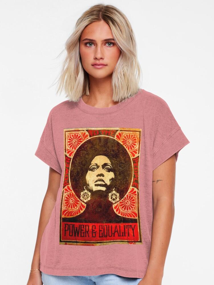 Black Panther Angela Davis poster 1971 Relaxed T-Shirt