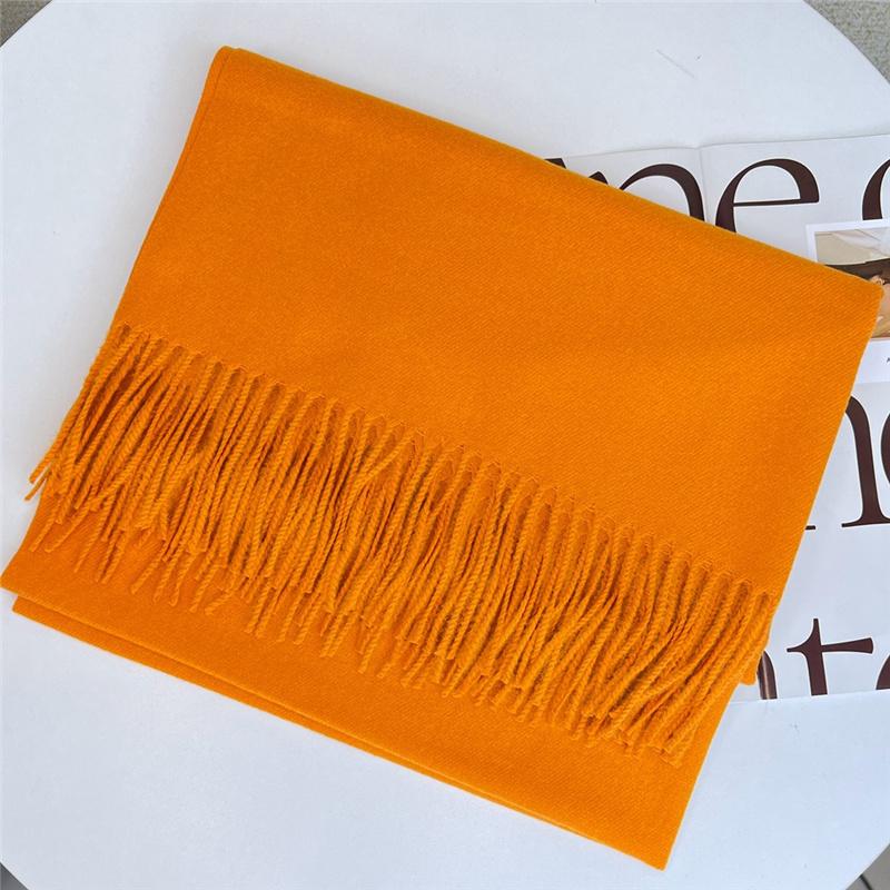 200*70 см Высококачественный однотонный искусственный кашемировый шарф Осень-зима с принтом Теплая шаль для женщин Подарок