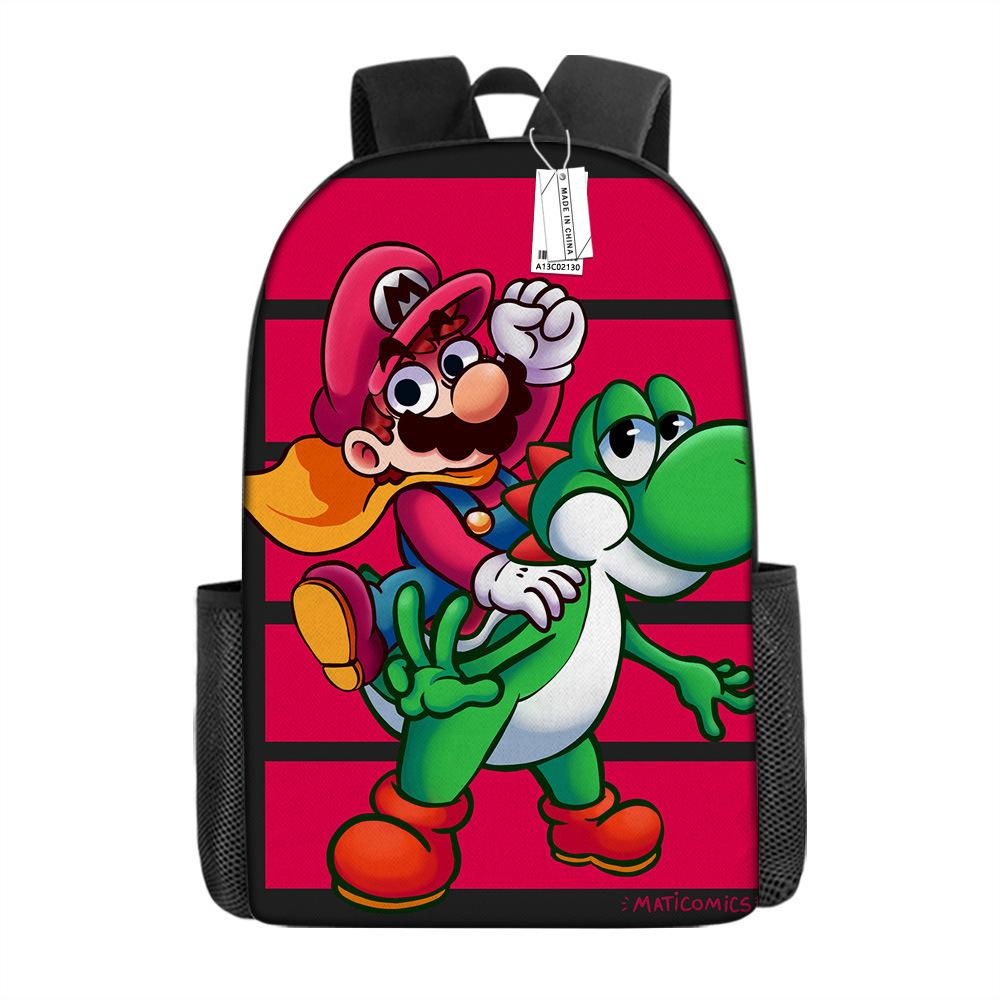 Super Mario School Bag Cartoon Anime Backpack Mario Backpack Super Mario School Bag