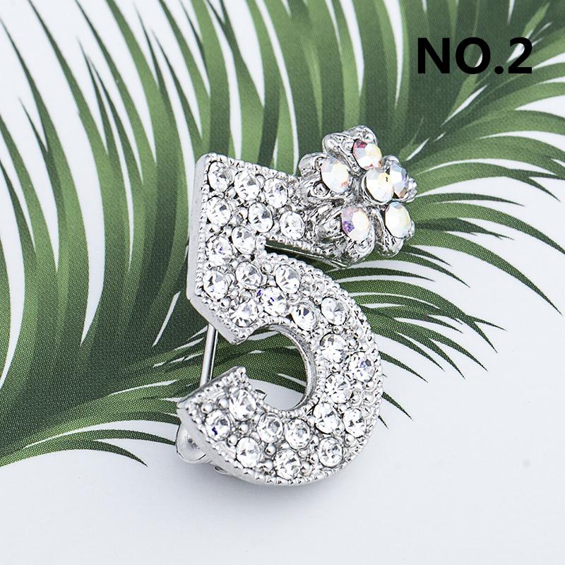 1PC Brooch Women Brooch Pin Rhinestone Crystal Wedding Elegant Fashion Accessories