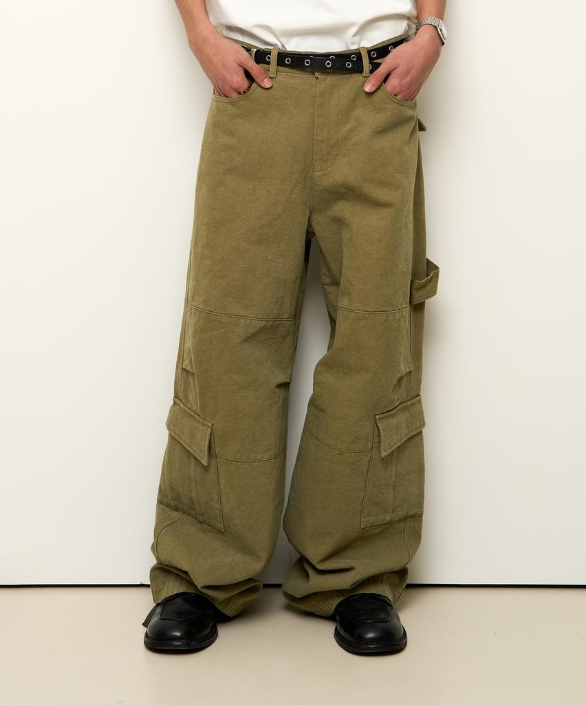 9999ARCHIVE Oblique Pocket Wide Cargo Pants