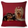 Cute MINI Dog Cushion Cover Decor Pet Animal Printed Pillowcase Polyester Pillow Case for Sofa Home Car cm
