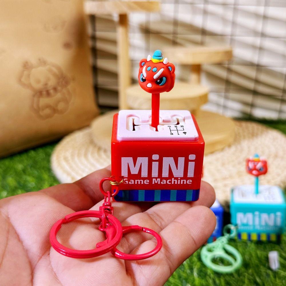Electronic Gear Position Keychain Game Keychain Fingertip Button Key Ring Finger Toys