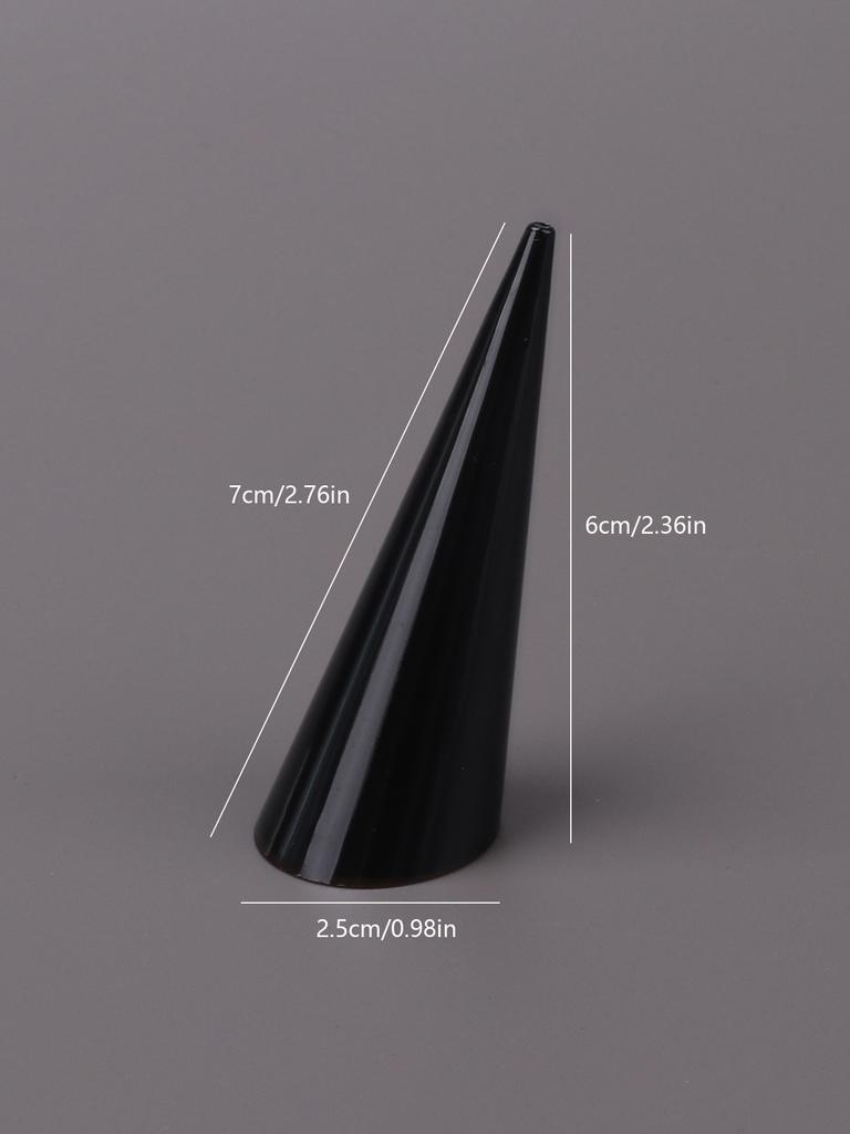 1шт прозрачный акриловый треугольный конусный держатель для колец для хранения ювелирных изделий пластиковый держатель для колец