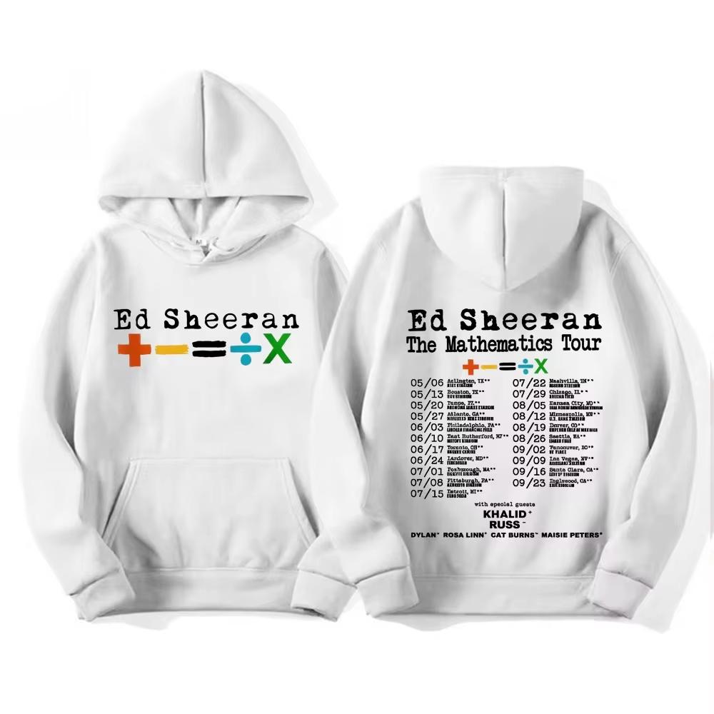 2026 Hot Sale Ed Sheeran Mathematics Tour 2026 Double Sided Graphics Hoodie Men Women Fashion Aesthetic Comfort Hoodie