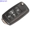Jingyuqin 2/3/4/5 кнопок чехол для автомобильного ключа оболочка для VW/VOLKSWAGEN Caddy Eos Golf Jetta Beetle Polo Up Tiguan Touran складной Fild