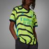 Adidas Выездная майка Arsenal 23/24 с буквенным принтом и мужскими топами с круглым вырезом, зеленая HR6927