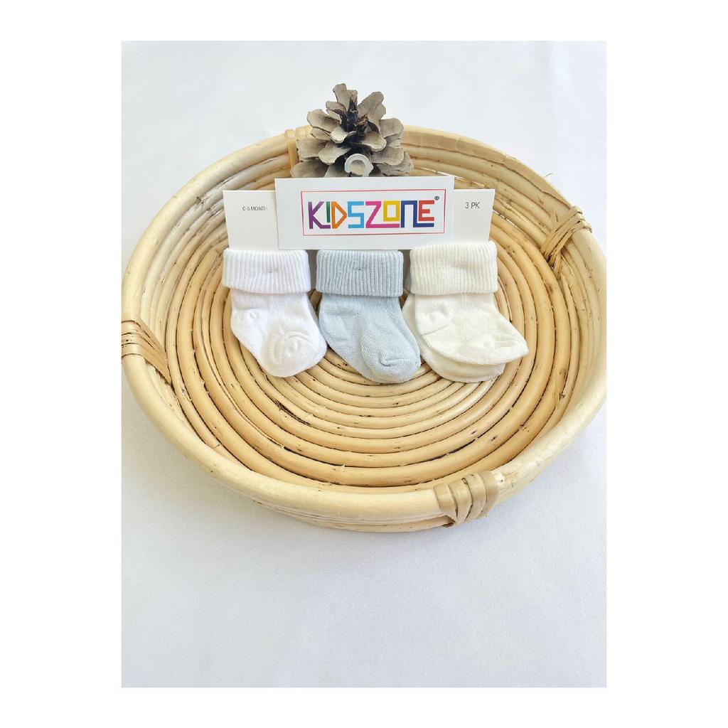 Носки для новорожденных, 3 упаковки, 100% хлопок, носки для новорожденных