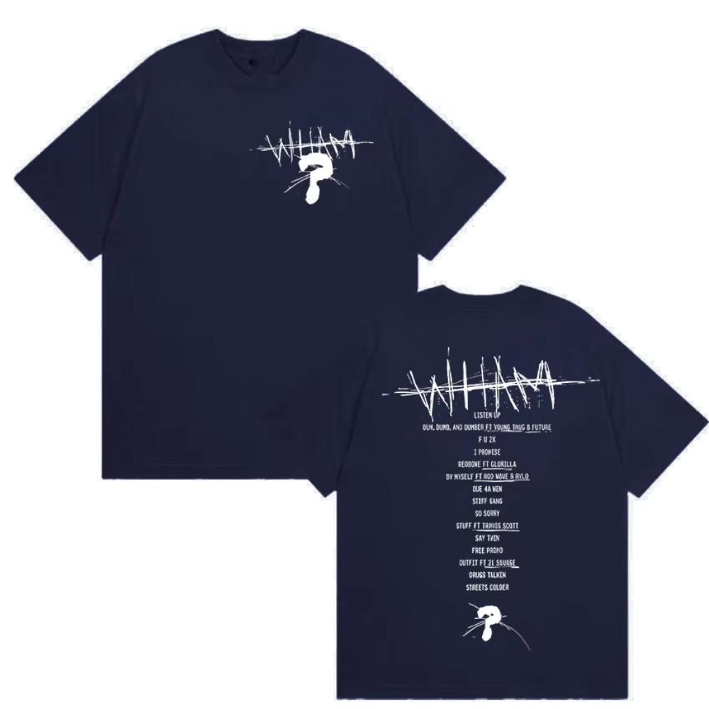 Футболка с принтом Rapper Lil Baby Wham World Tour 2025 для мужчин и женщин, высококачественная, модная, хлопковая, футболки в стиле ретро хип-хоп, оверсайз