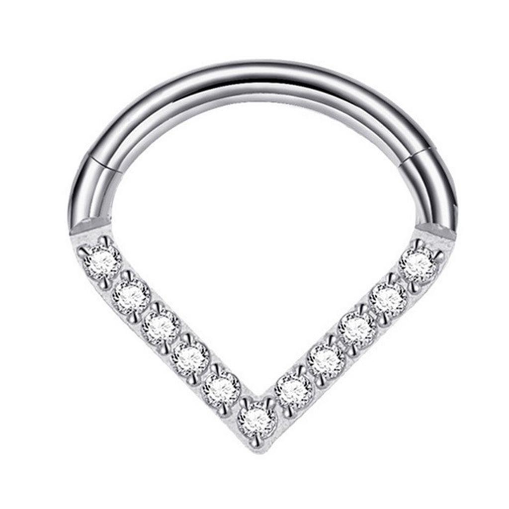Elegant Hinged Segment Hoop Unique Nose Piercing Unisex Body Jewelry Nose Rings G23 Titanium Material Suitable for Nose