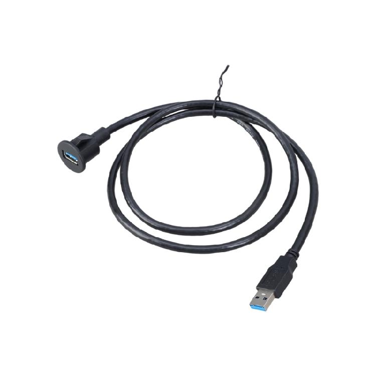 USB 3.0 кабель данных, male/female, 104 см, с пластиковой текстурой, для установки на панель приборной панели автомобиля, с поддержкой высокой скорости