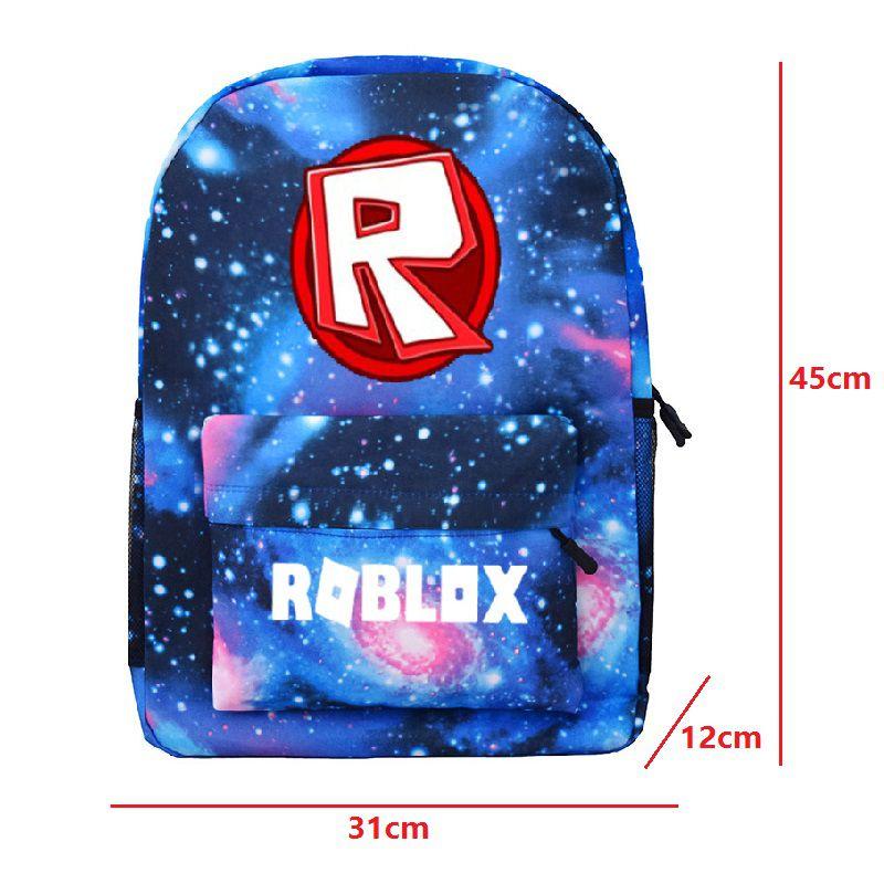 Roblox School Backpack Student Canvas Bag Boys Casual Outdoor Climbing Backpack