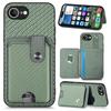 For iPhone 16e Case Card Slots Kickstand Phone Back Cover with Card Tool