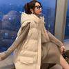 Жилет женский зимний универсальный пуховик женский толстый модный с шапкой жилет из хлопка