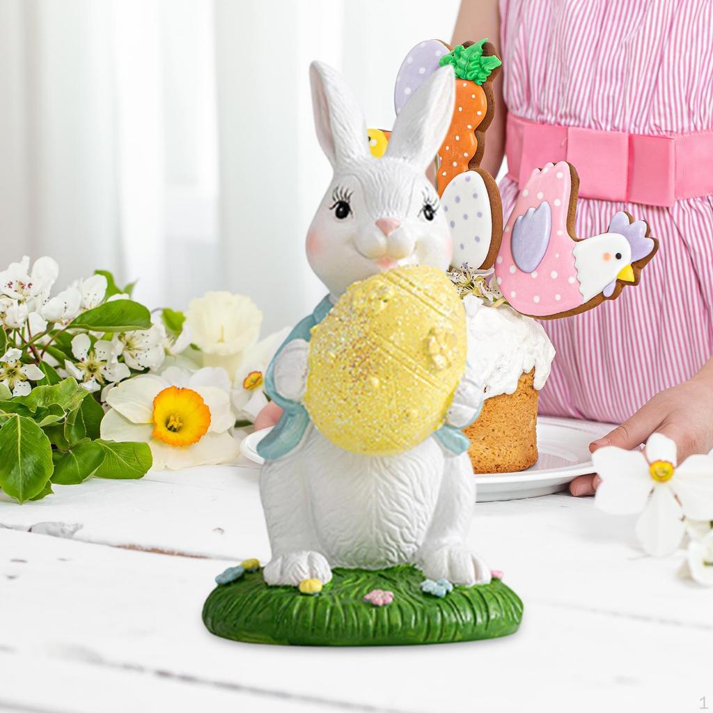 Фигурка кролика для празднования Пасхи, украшение рабочего стола для дома