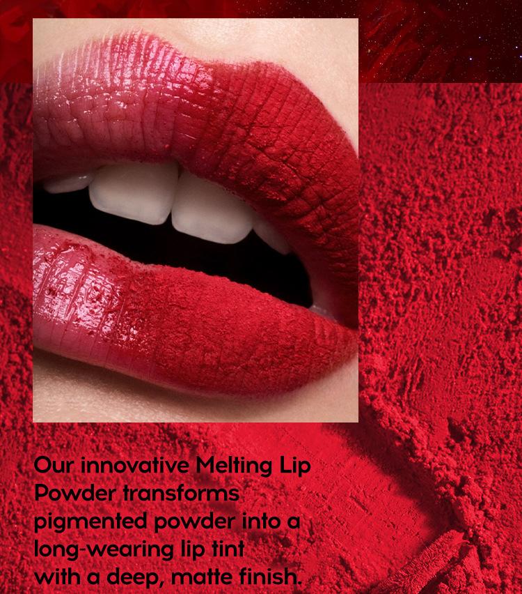 MLSMILE Multi-color Velvet Matte Misted Surface Pearl Fine Glitter Lipstick Powder Coated with Water for Easy Color Lip Glaze Halloween