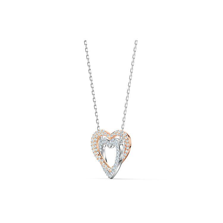 Swarovski Swa Infinity Двойное Сердце Ожерелье Женское ожерелье 5518868